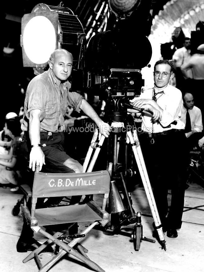 Cecil B. DeMille 1934 with Victor Milner Cleopatra wm.jpg